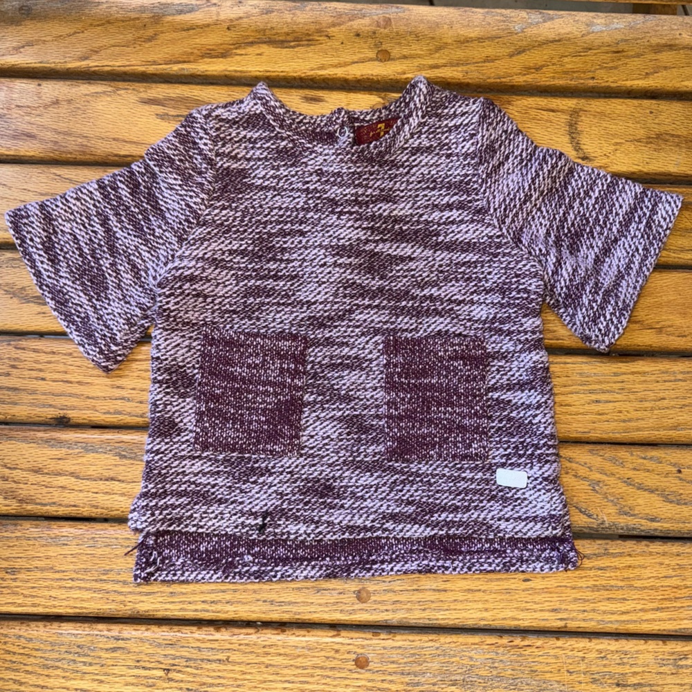SOLD-Girls 7 For All Mankind Purple Sweater